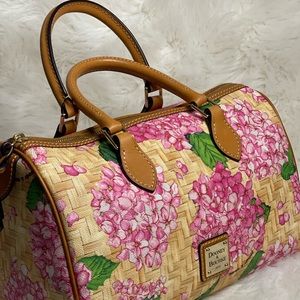 Dooney and Bourke Hydrangea barrel satchel